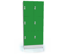 Premium lockers with six lockable boxes ALFORT AD 1920 x 800 x 520